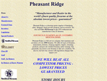 Tablet Screenshot of pheasantridgeguns.com